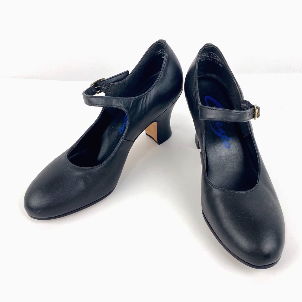 Capezio Leather Dance Shoe Women's 4.5 M Mary Jane Ballroom Dancing Hardly Worn!